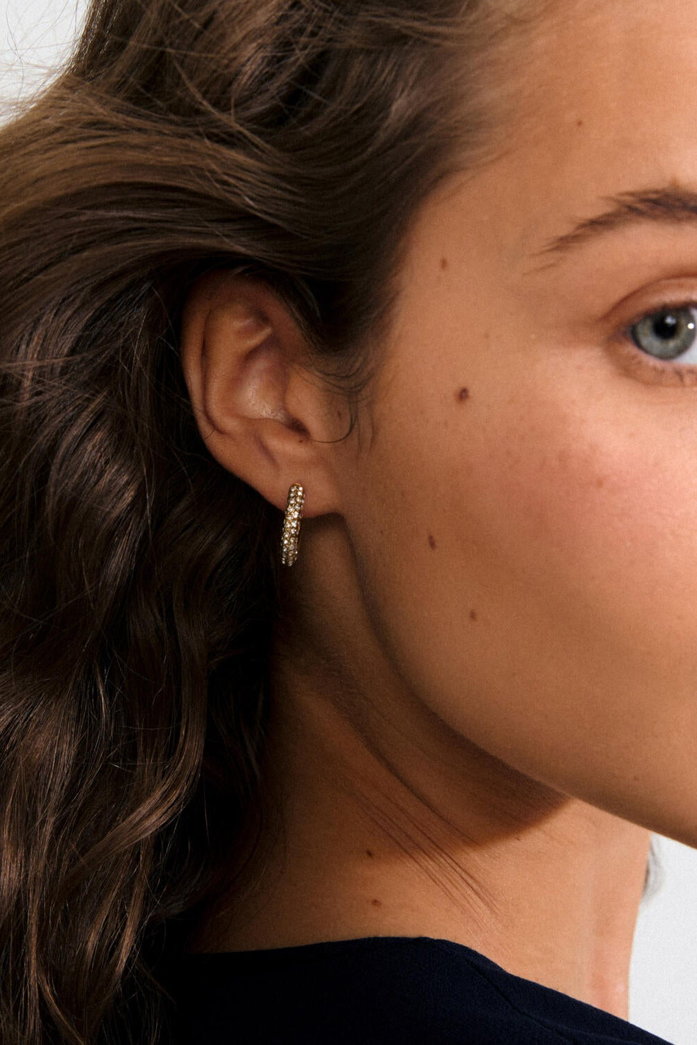 Tatum hoops, medium - forgyldt